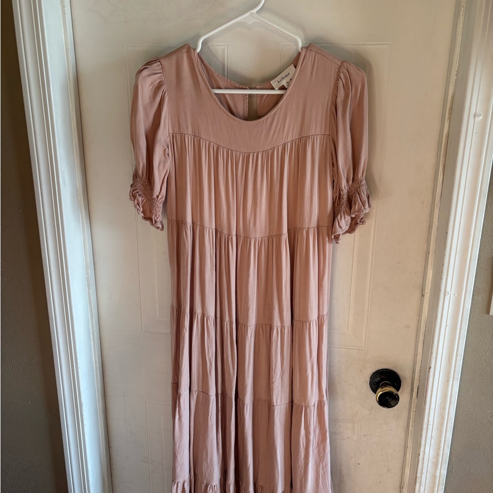 Bohme Pink Tiered Dress